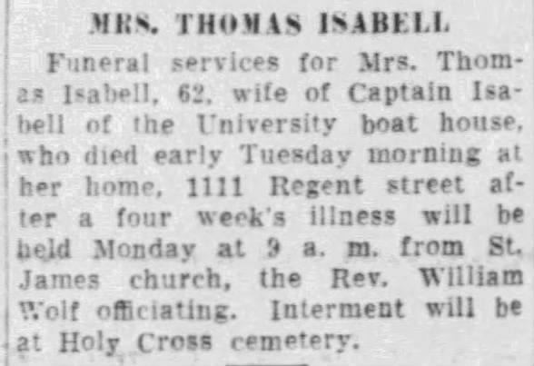 Obituary for Mils Isabel (Aged 62)